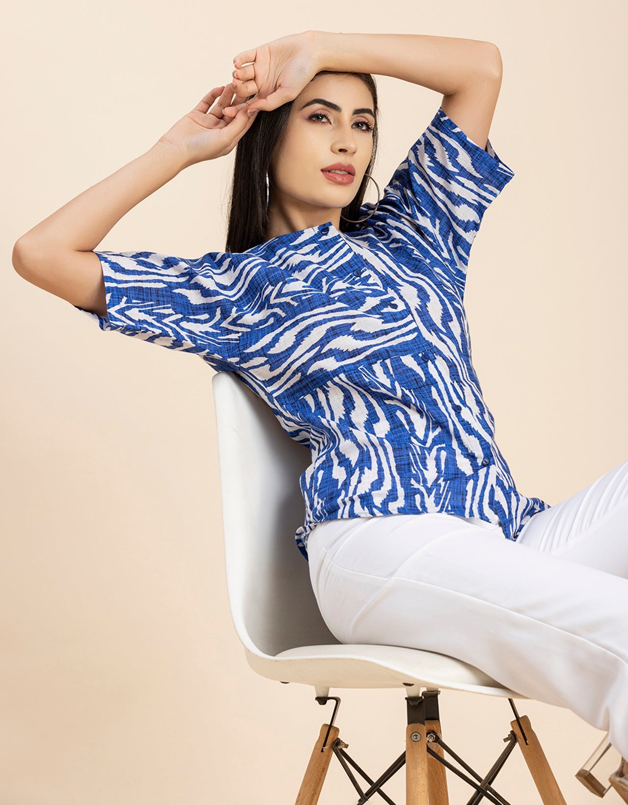Buttoned Cotton Summer Top