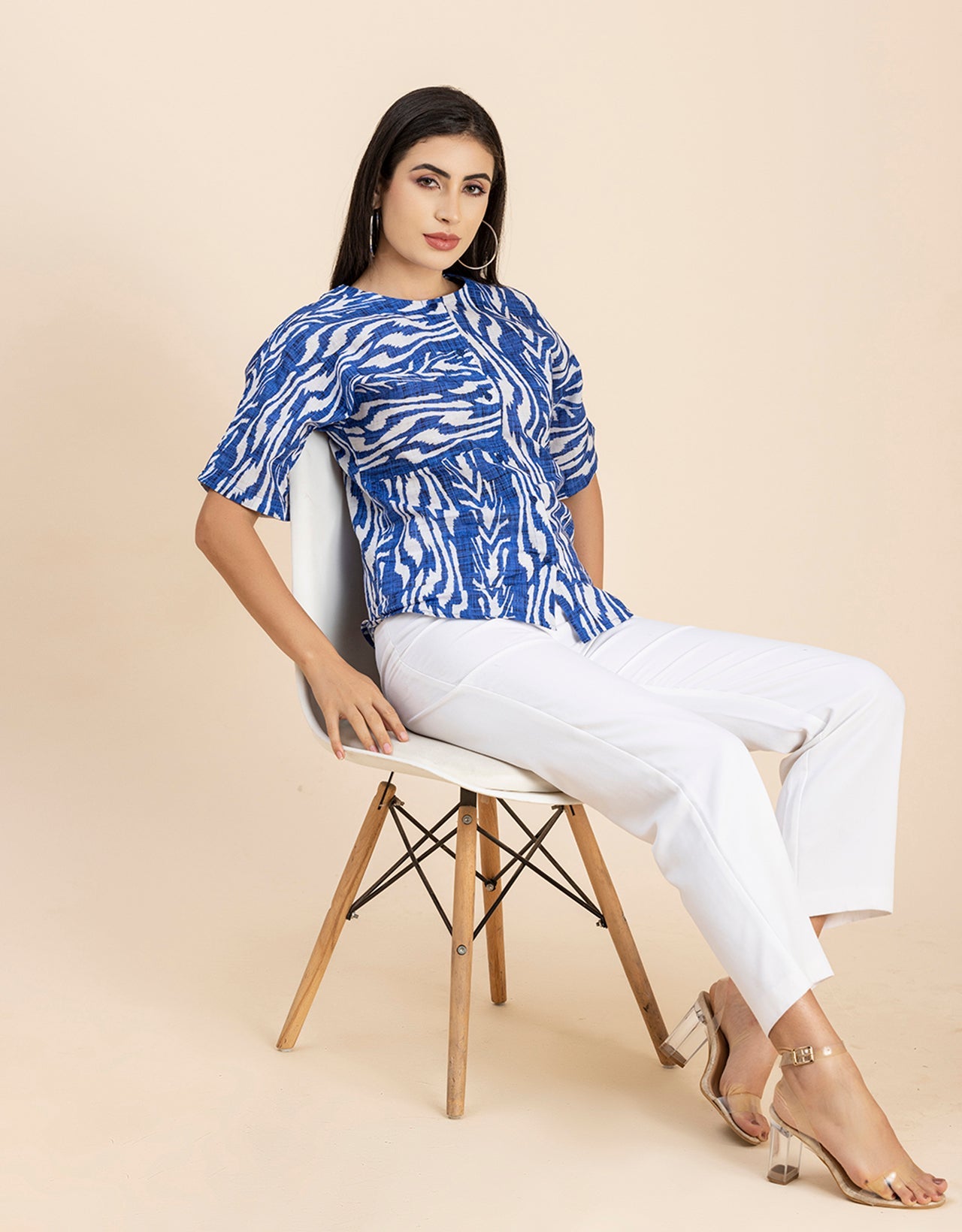 Buttoned Cotton Summer Top