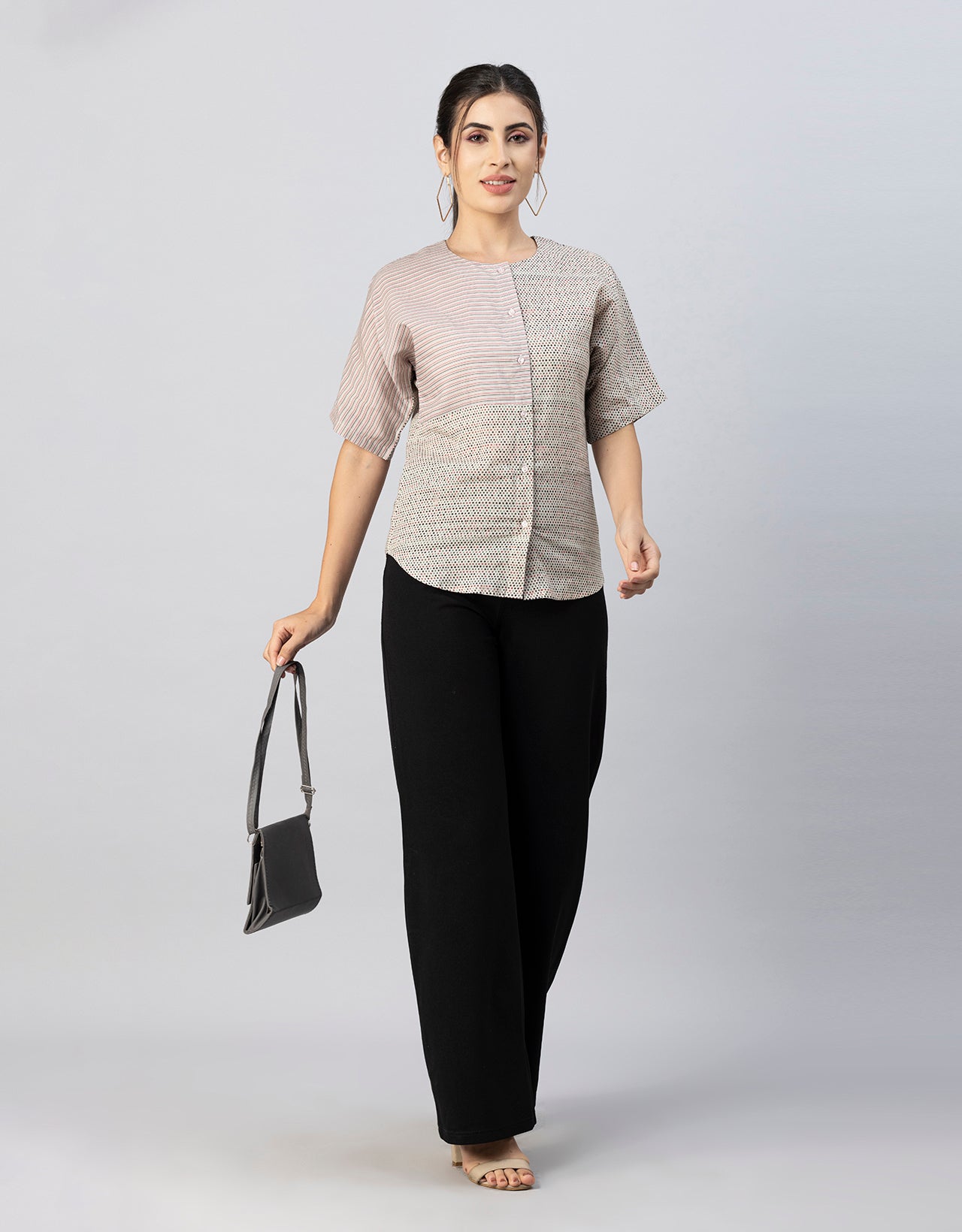 Buttoned Cotton Summer Top