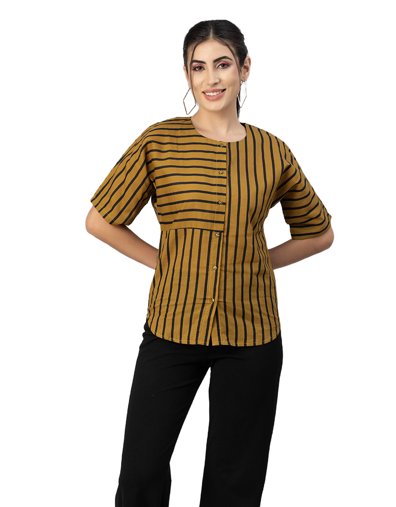 Buttoned Cotton Summer Top