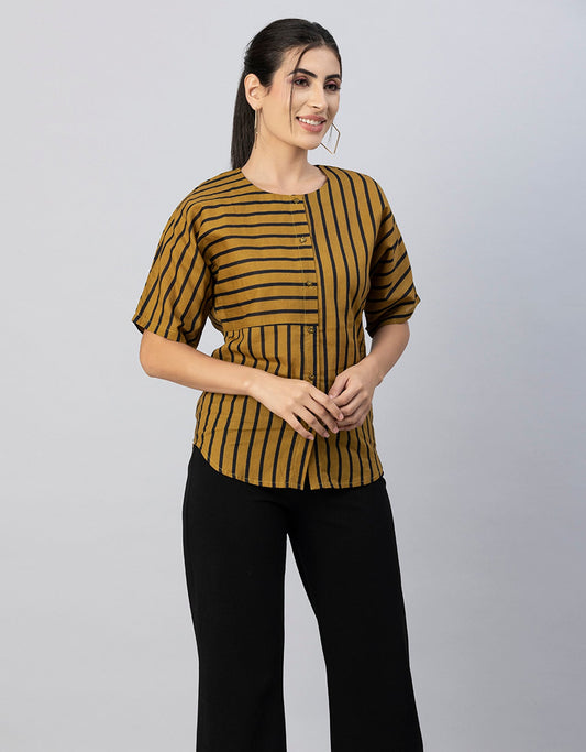 Buttoned Cotton Summer Top