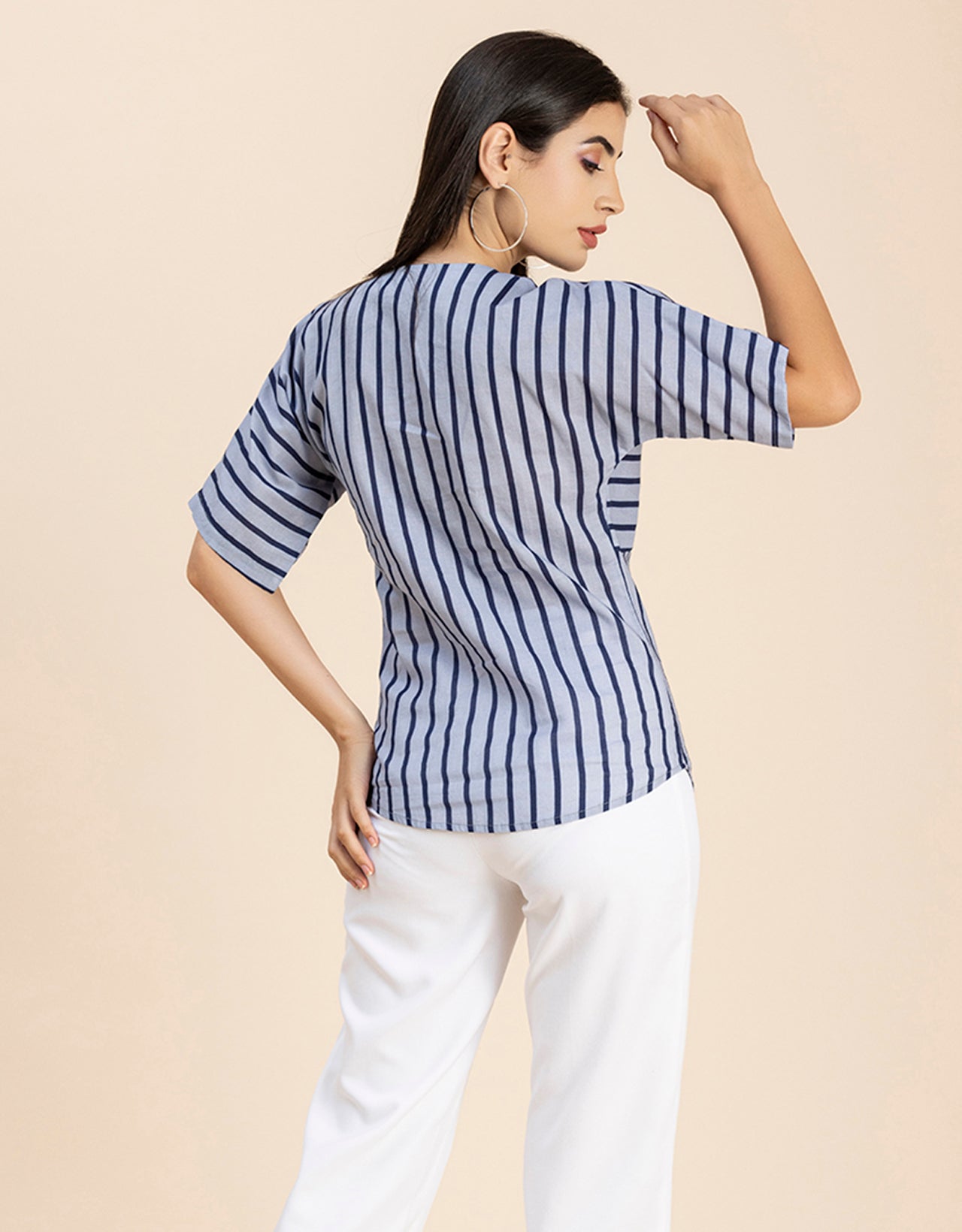 Buttoned Cotton Summer Top