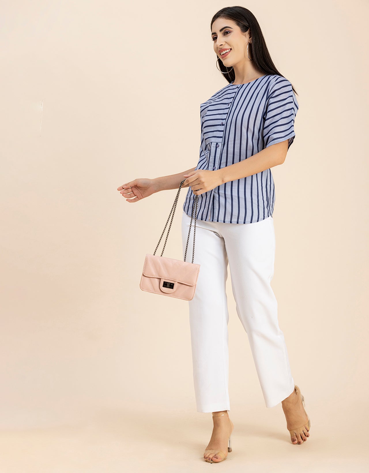 Buttoned Cotton Summer Top