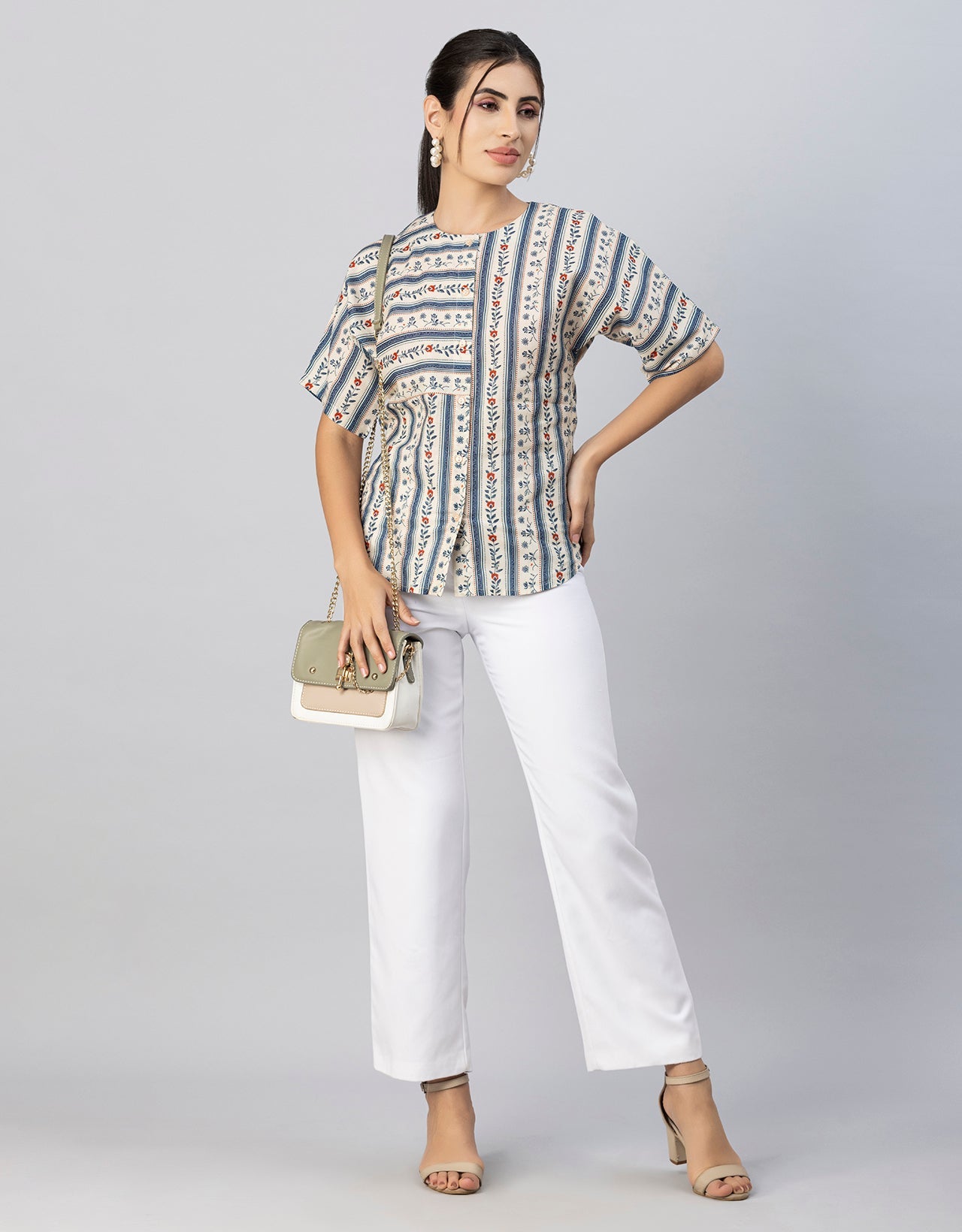 Buttoned Cotton Summer Top