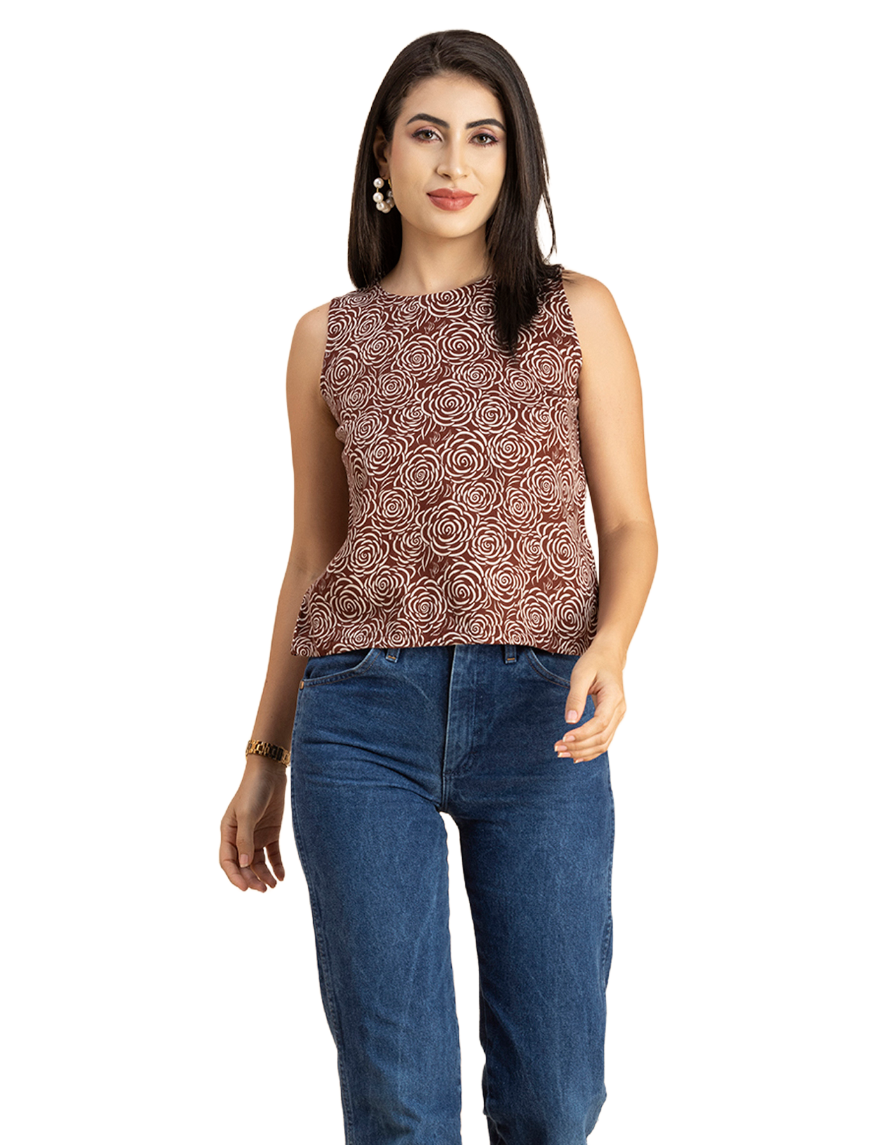Split Back Sleeveless Top