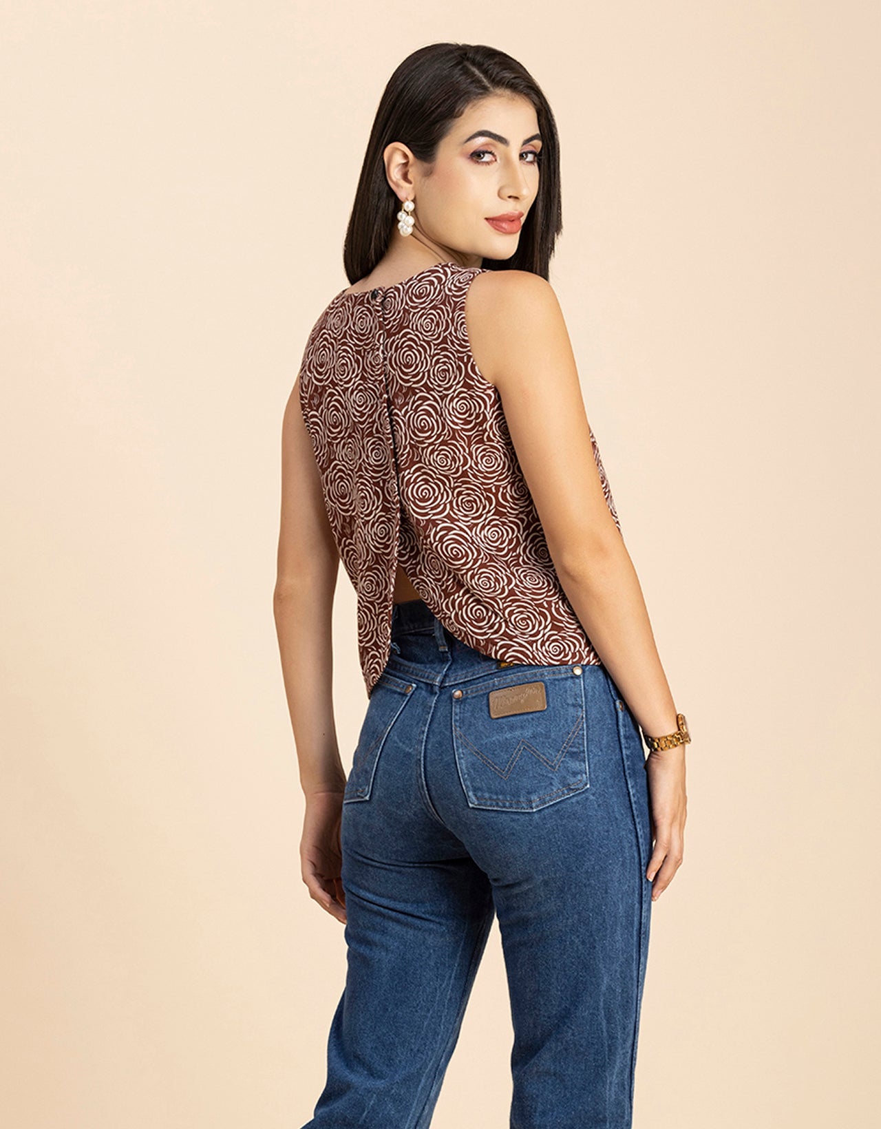 Split Back Sleeveless Top