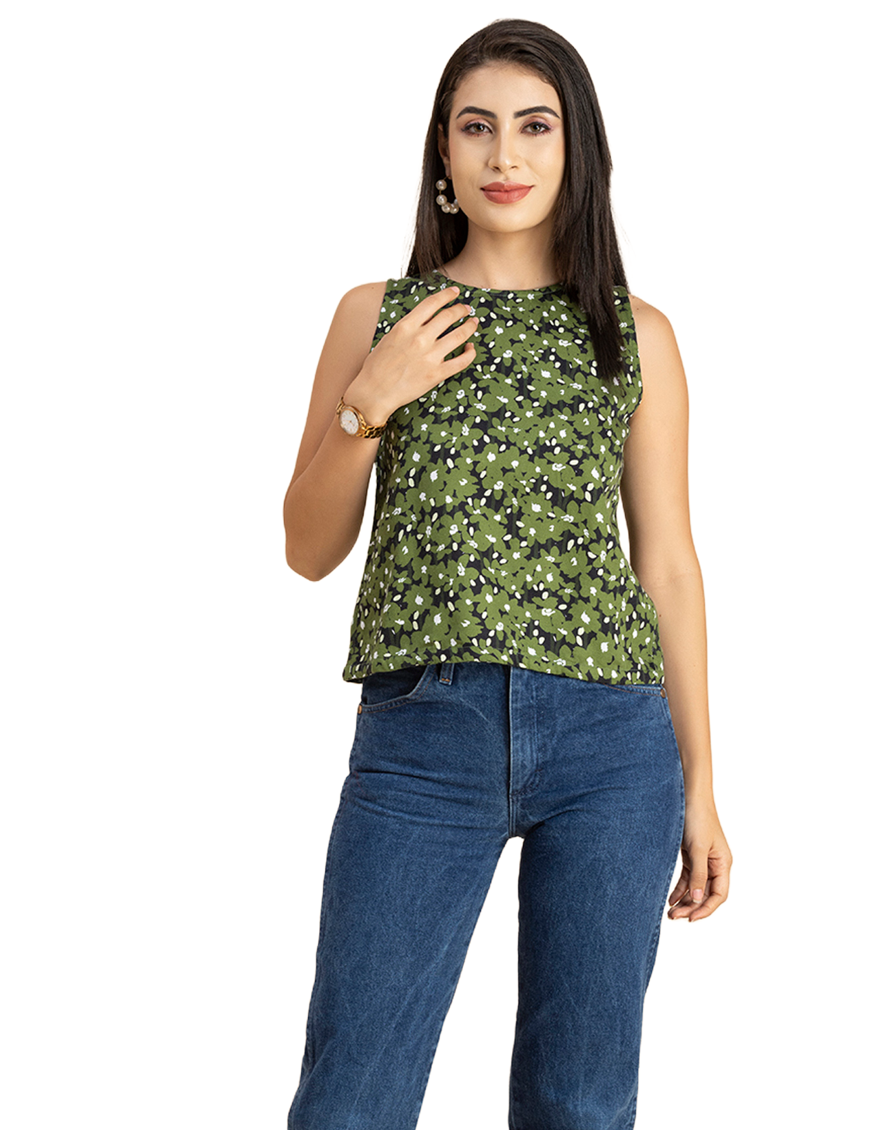 Split Back Sleeveless Top
