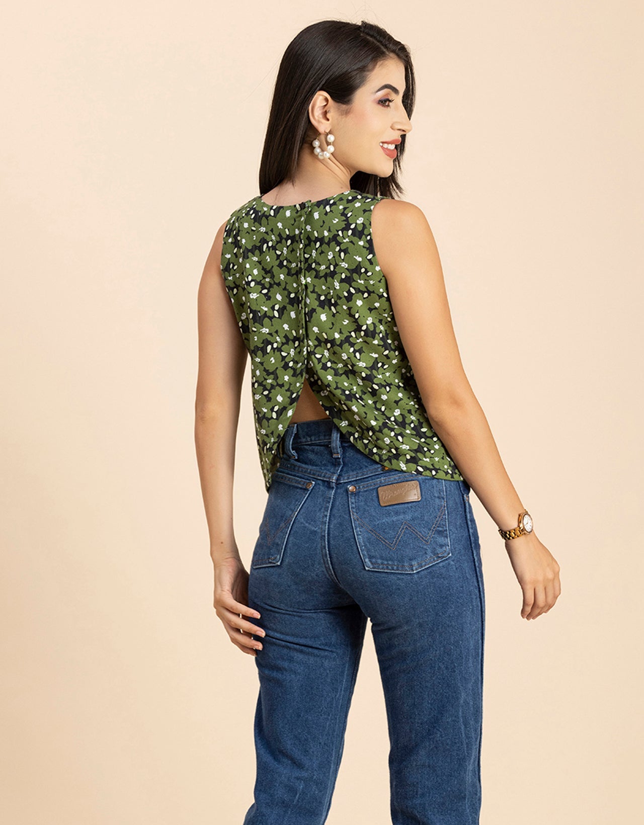 Split Back Sleeveless Top