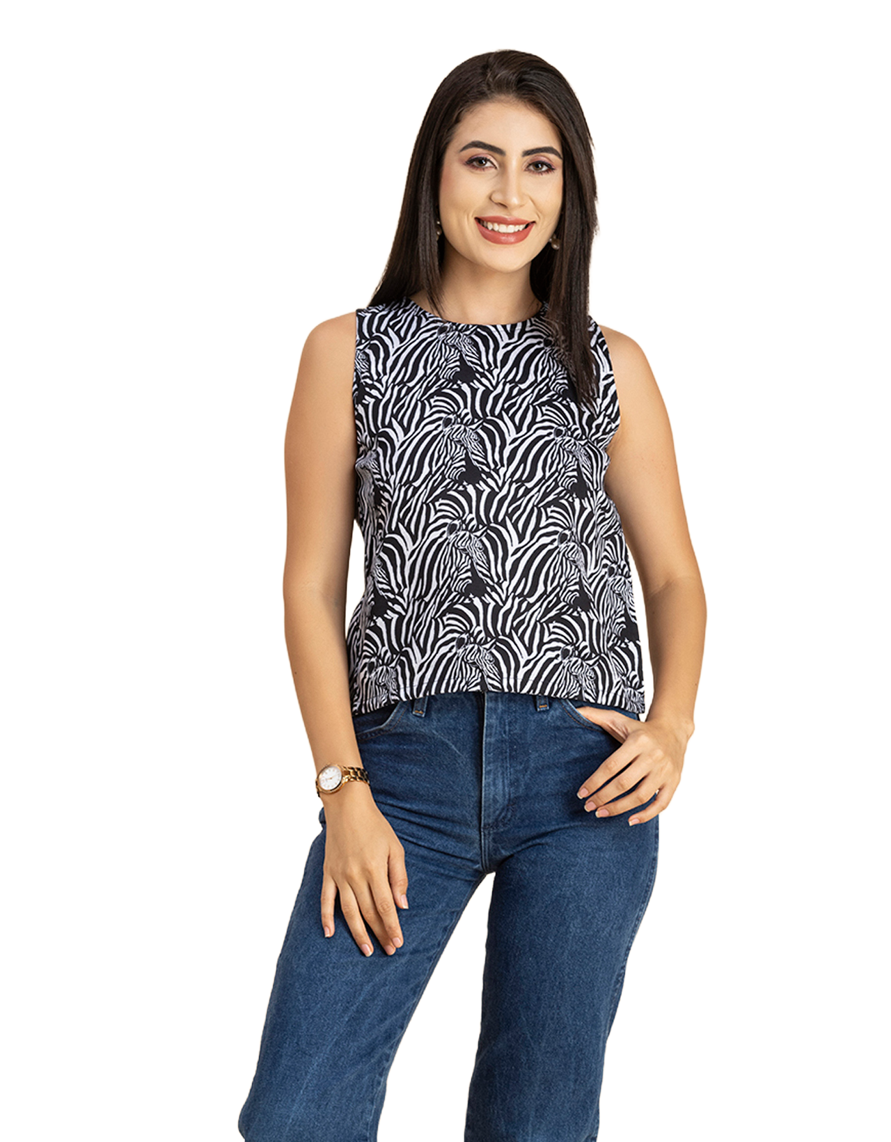 Split Back Sleeveless Top