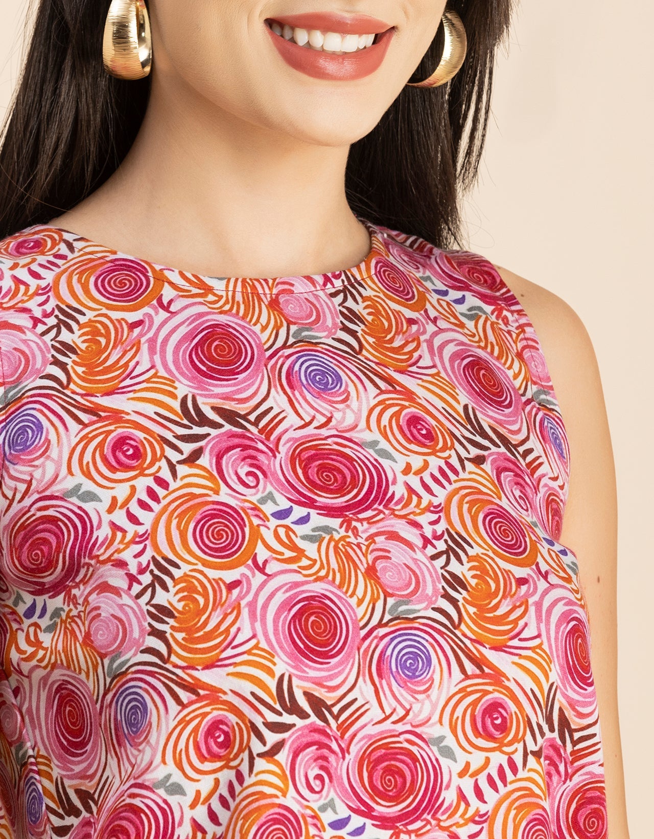 Split Back Sleeveless Top