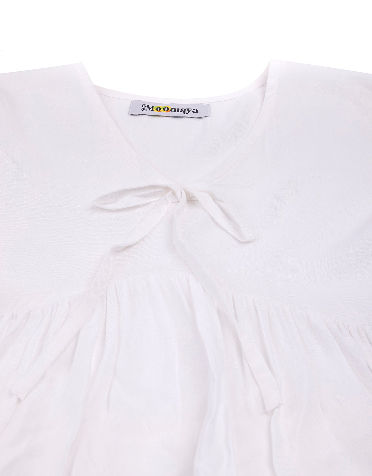 Printed V-Neck Peplum Top