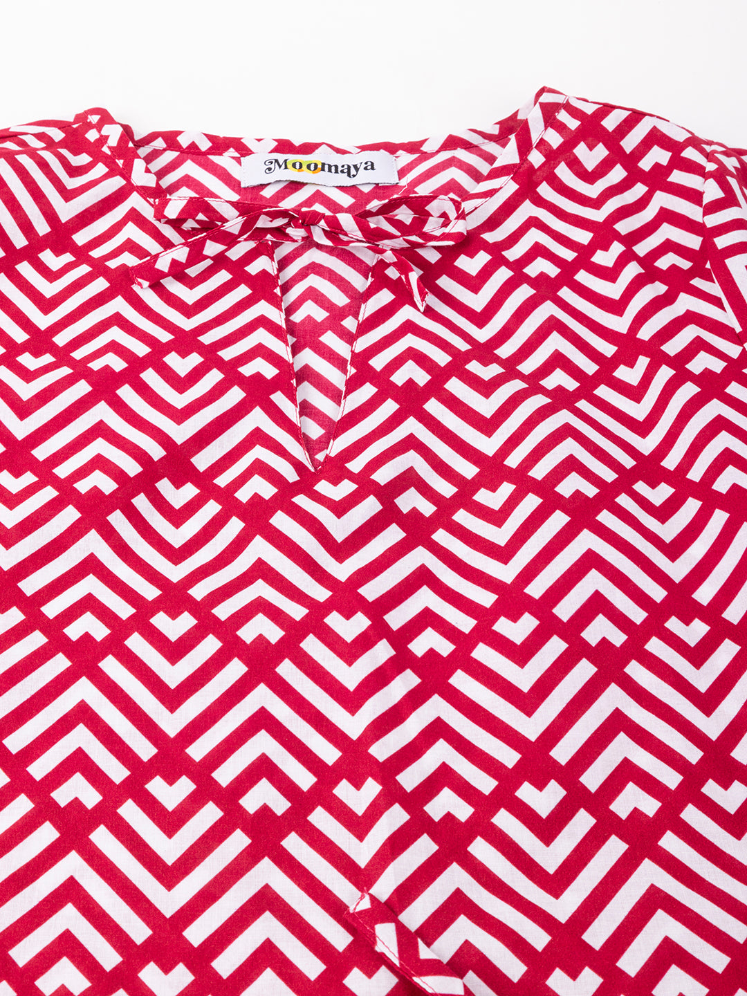 Printed Cotton Tie-Up Top