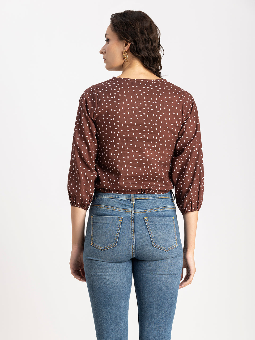 Printed Cotton Tie-Up Top