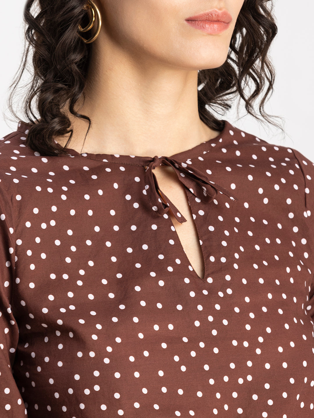 Printed Cotton Tie-Up Top