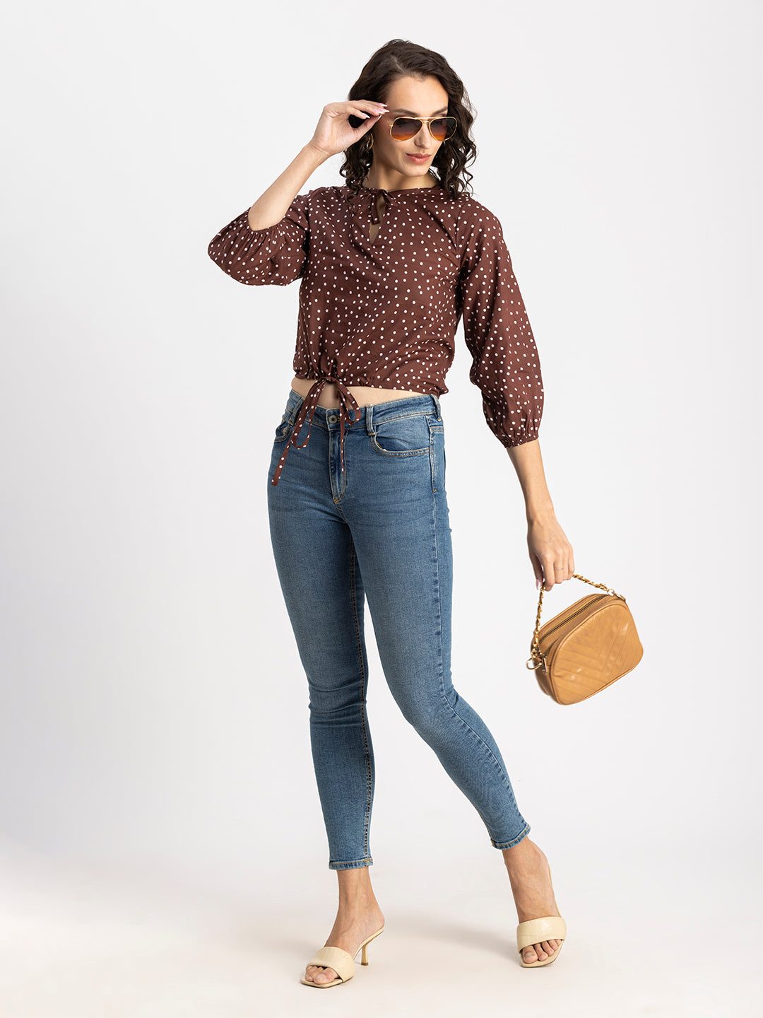 Printed Cotton Tie-Up Top
