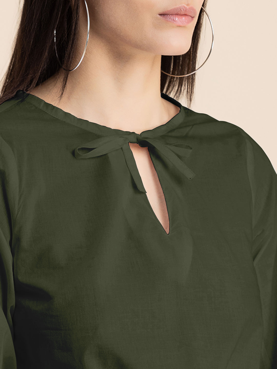Printed Cotton Tie-Up Top