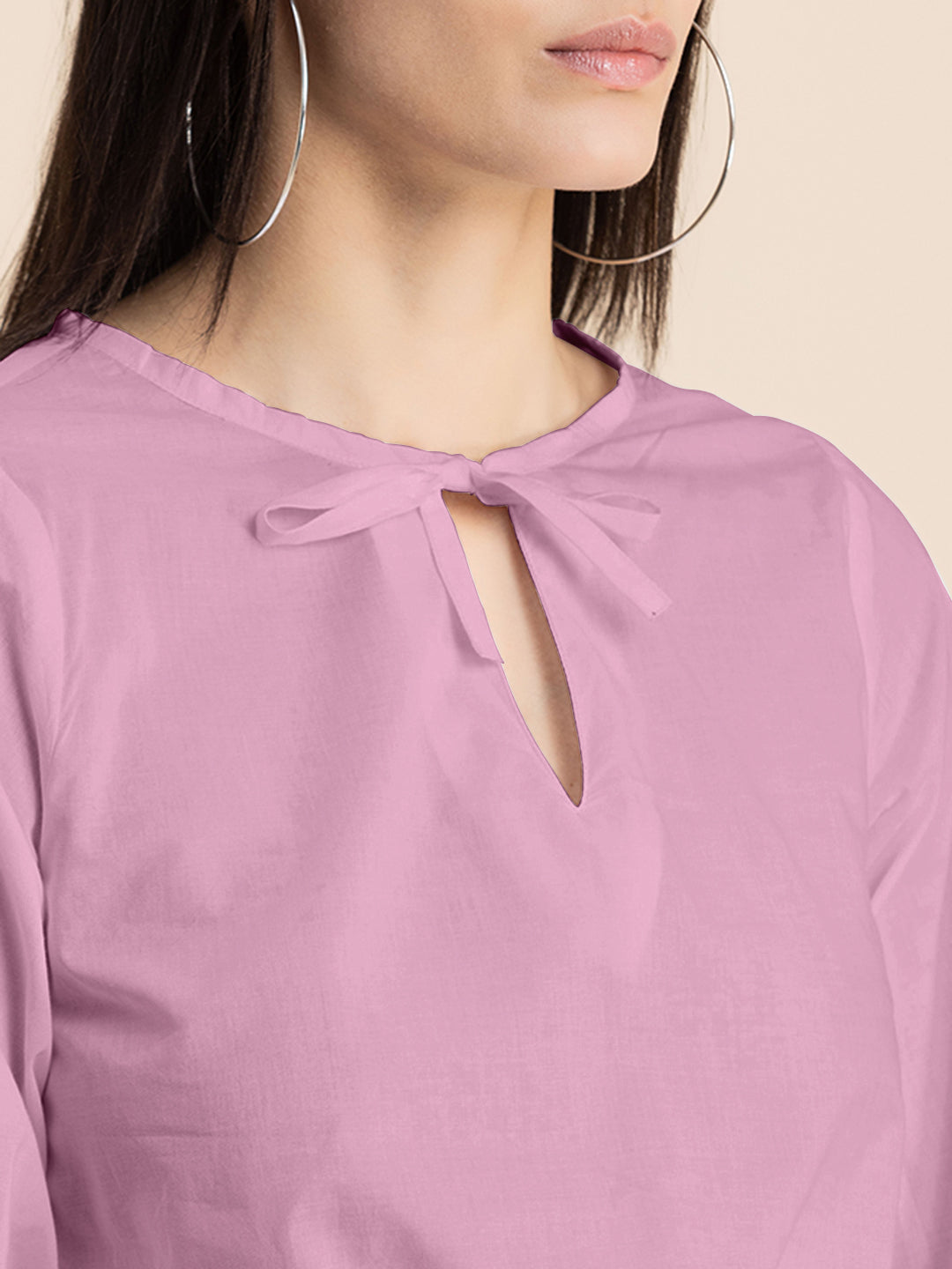 Printed Cotton Tie-Up Top