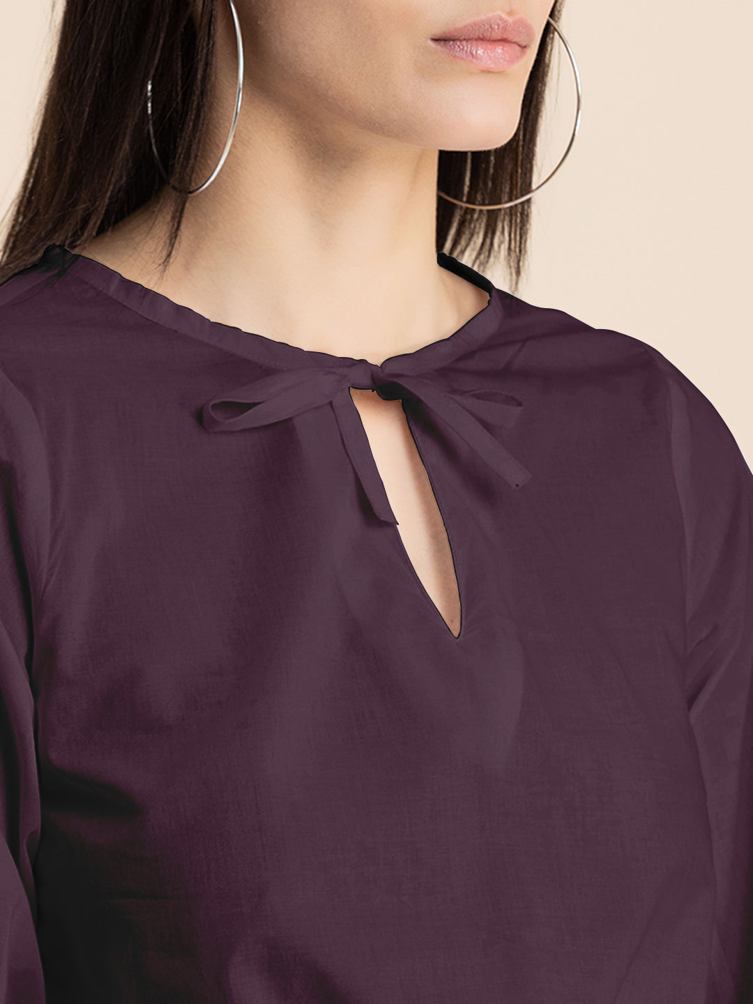 Printed Cotton Tie-Up Top