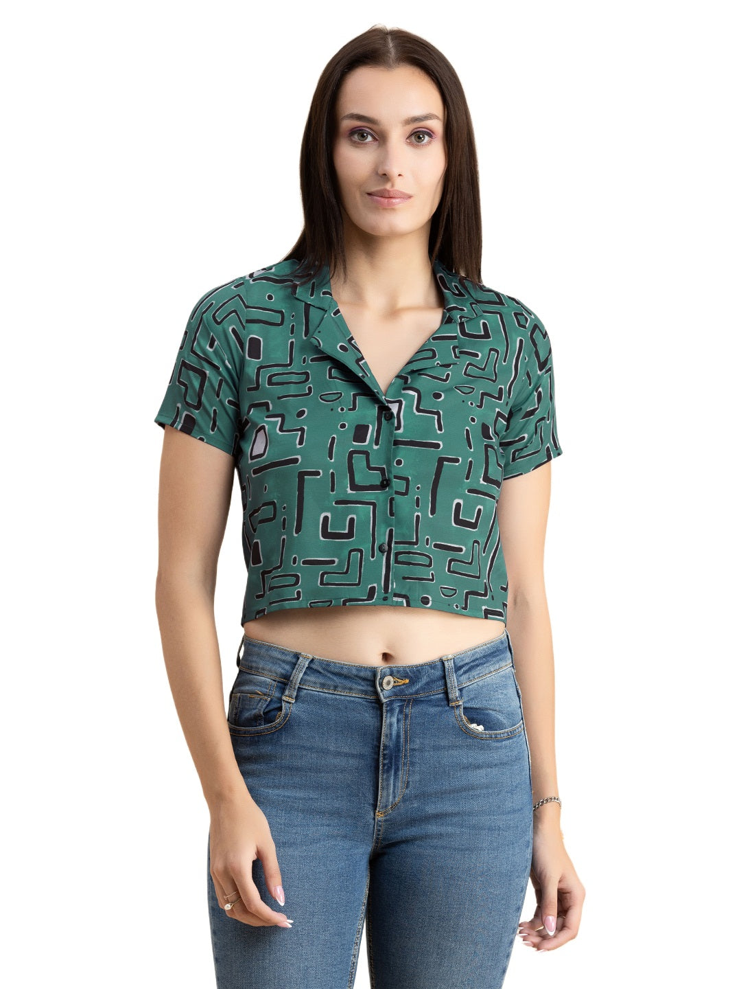 Crop Shirt Buttoned