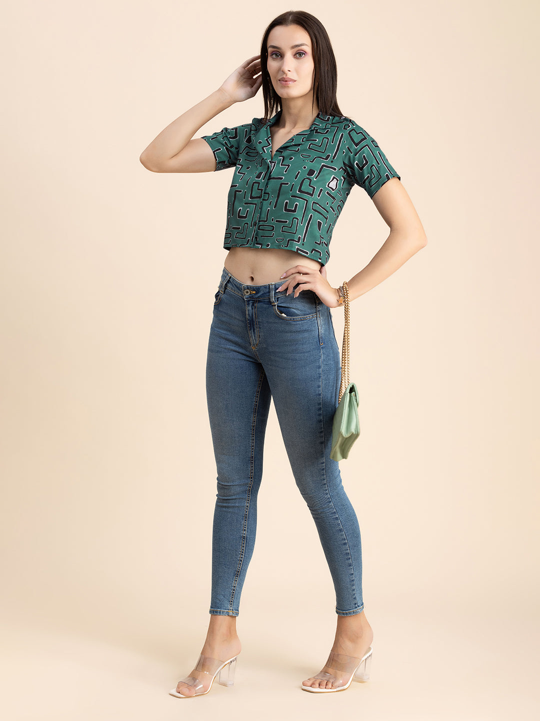 Crop Shirt Buttoned
