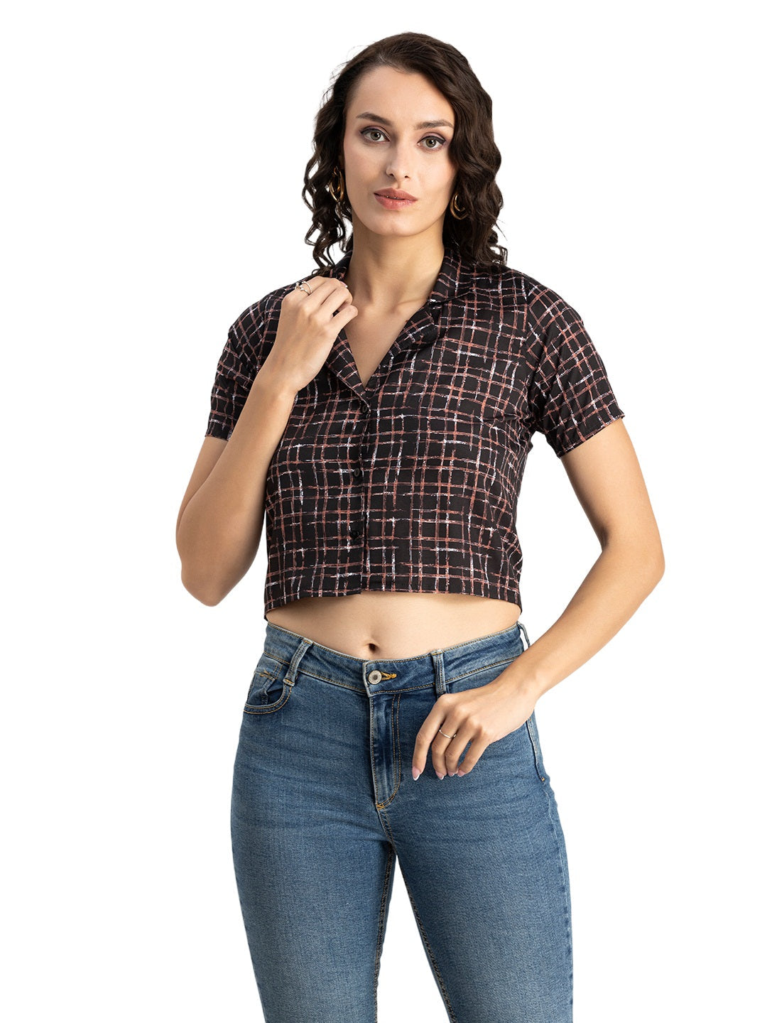 Crop Shirt Buttoned
