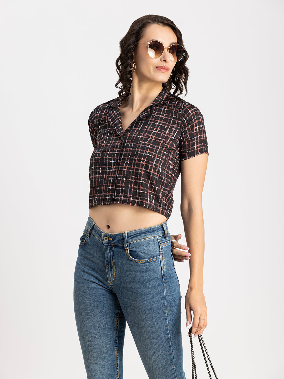 Crop Shirt Buttoned