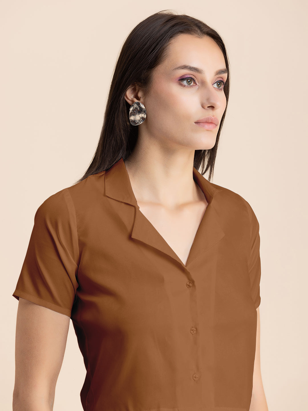 Crop Shirt Buttoned