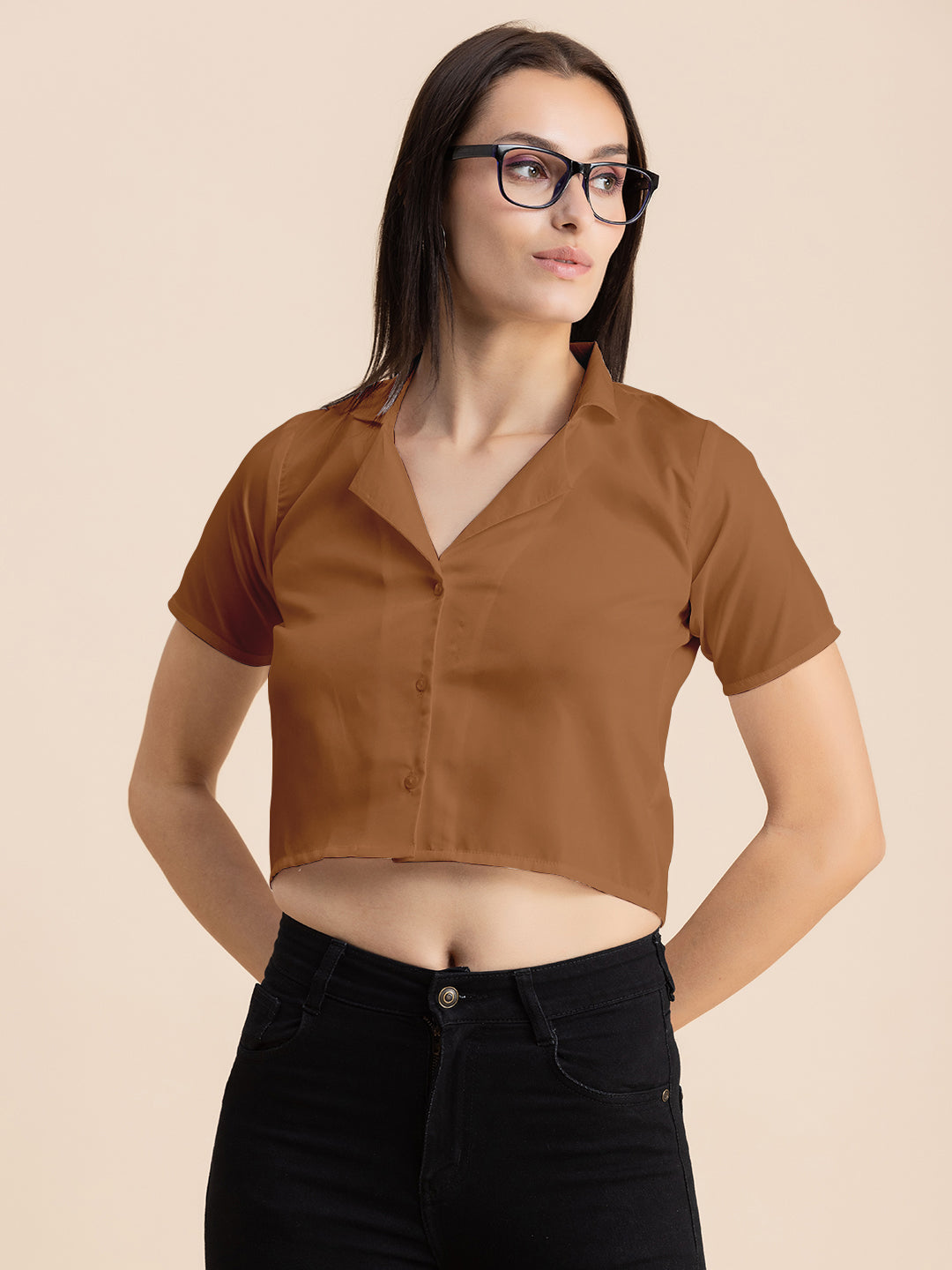 Crop Shirt Buttoned