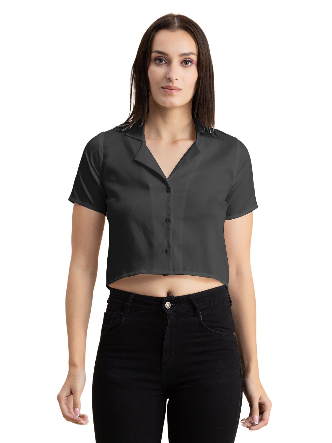 Crop Shirt Buttoned