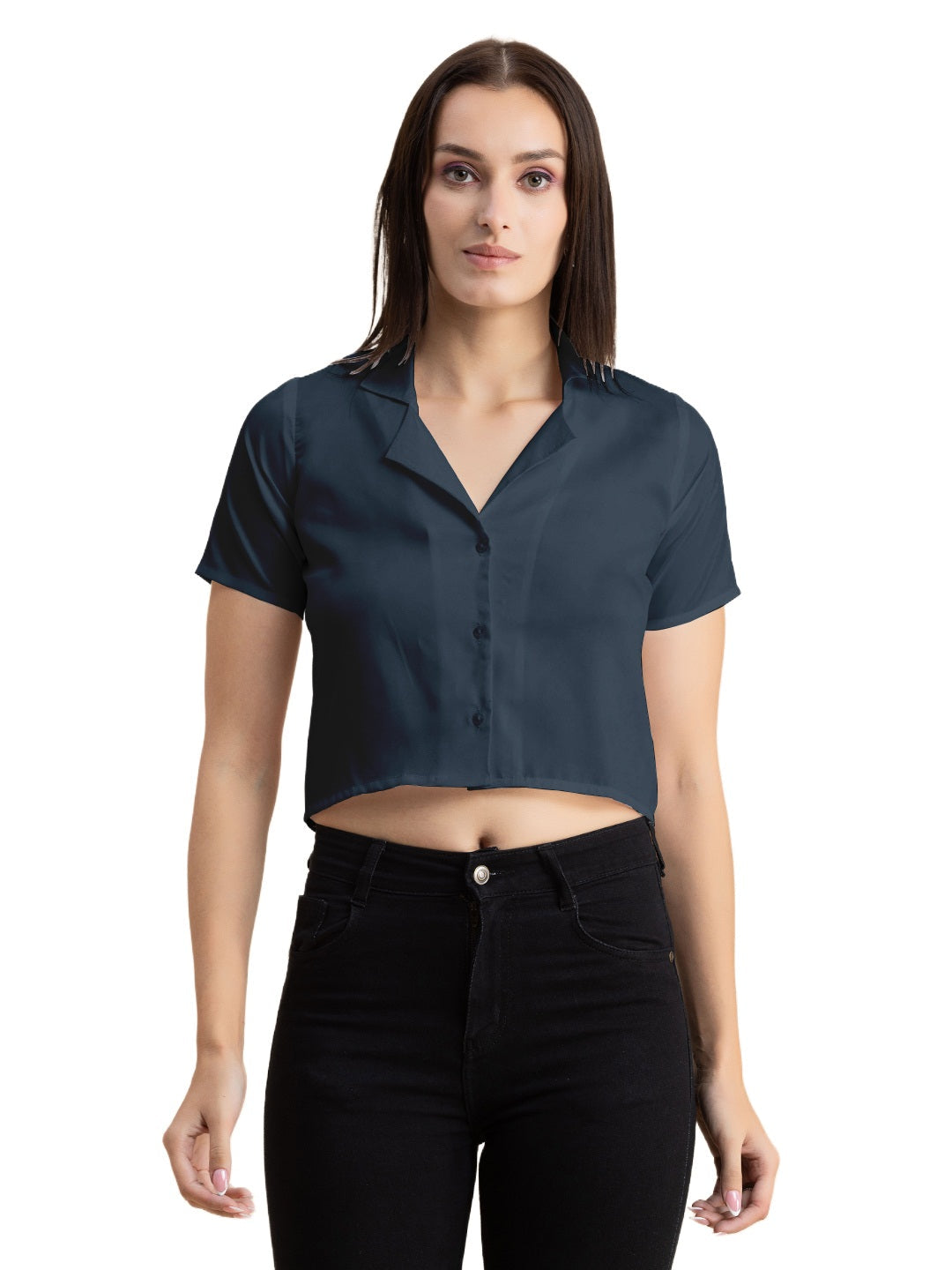 Crop Shirt Buttoned