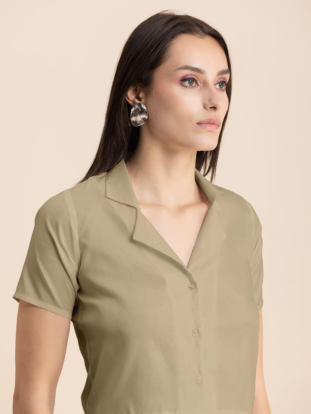 Crop Shirt Buttoned