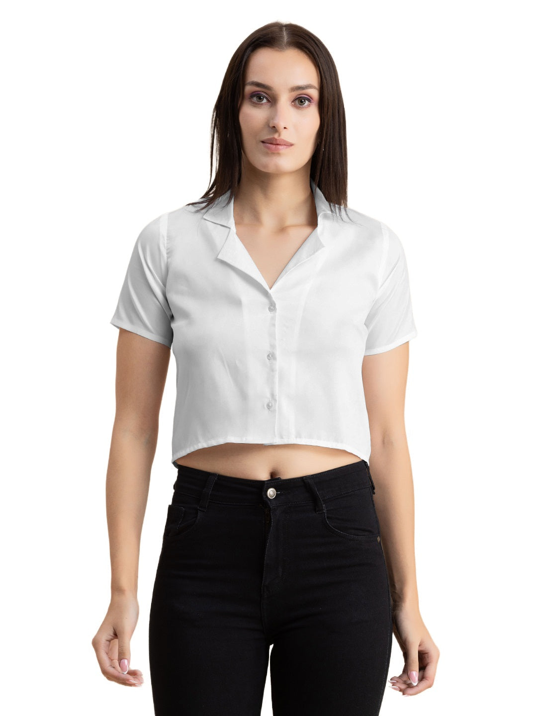 Crop Shirt Buttoned