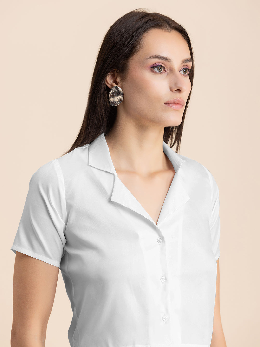 Crop Shirt Buttoned