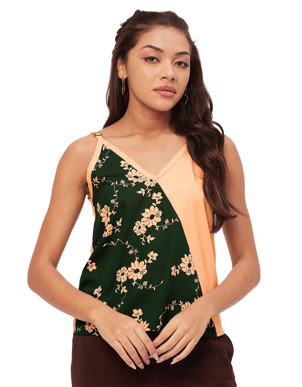 Spaghetti Strap V-Neck