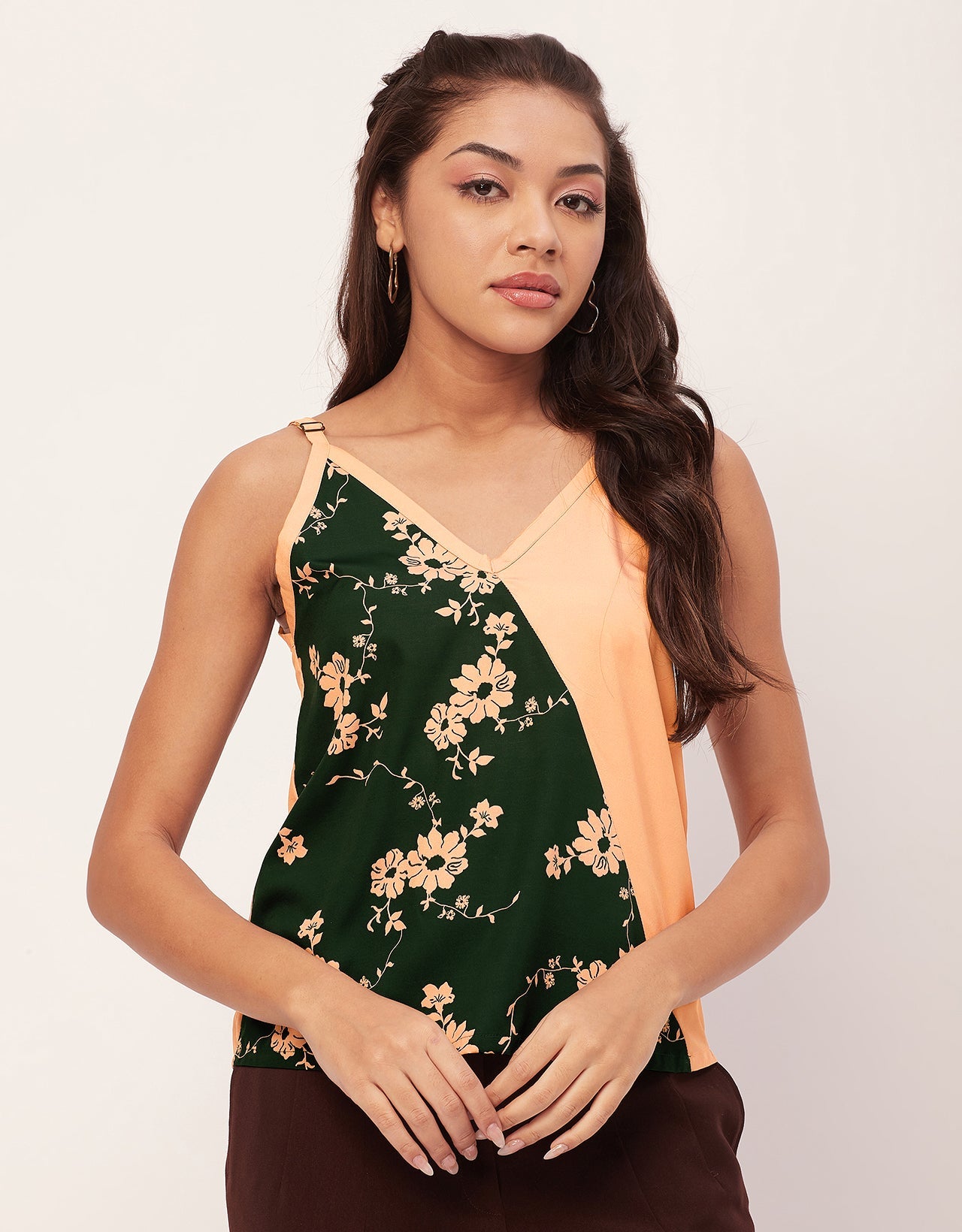 Spaghetti Strap V-Neck
