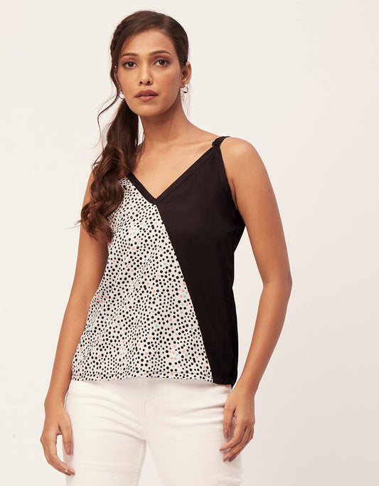 Spaghetti Strap V-Neck