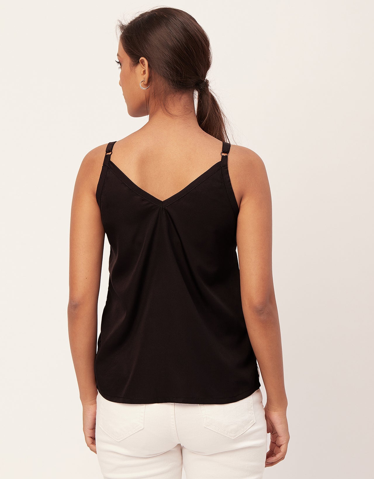 Spaghetti Strap V-Neck