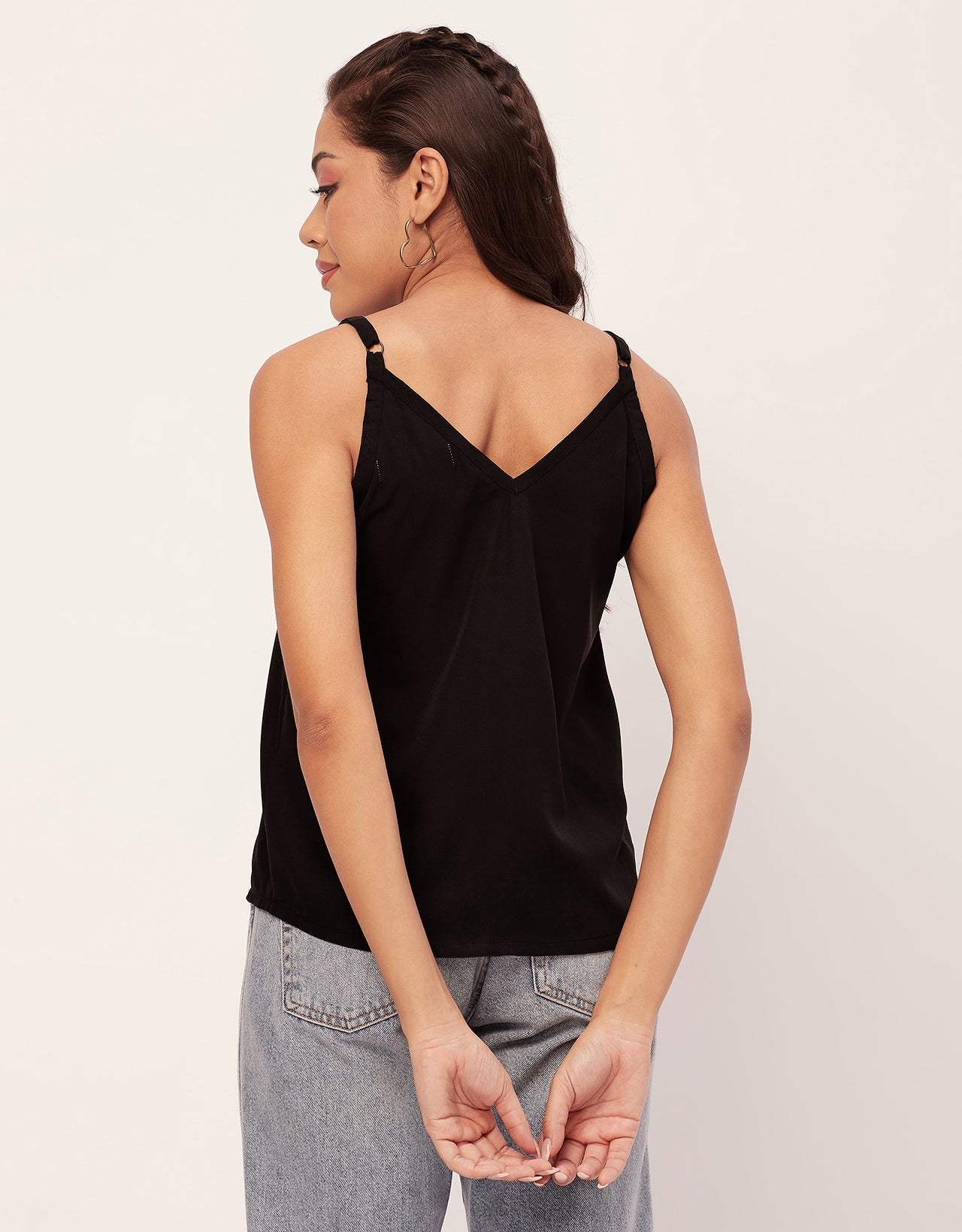 Spaghetti Strap V-Neck