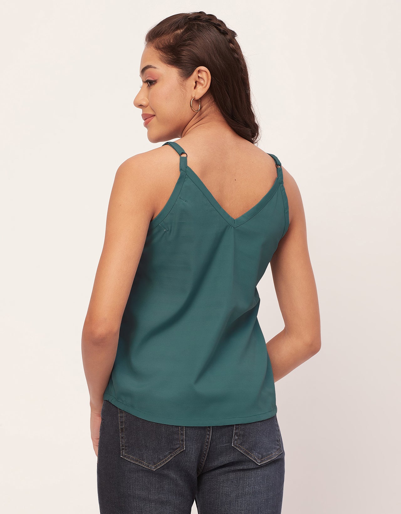 Spaghetti Strap V-Neck
