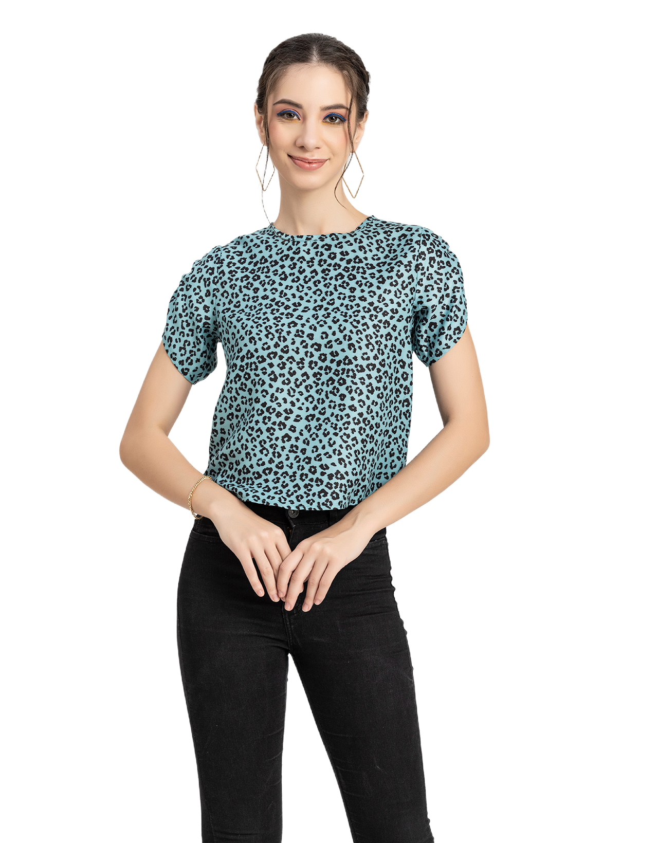 Round Neck Petal Sleeves