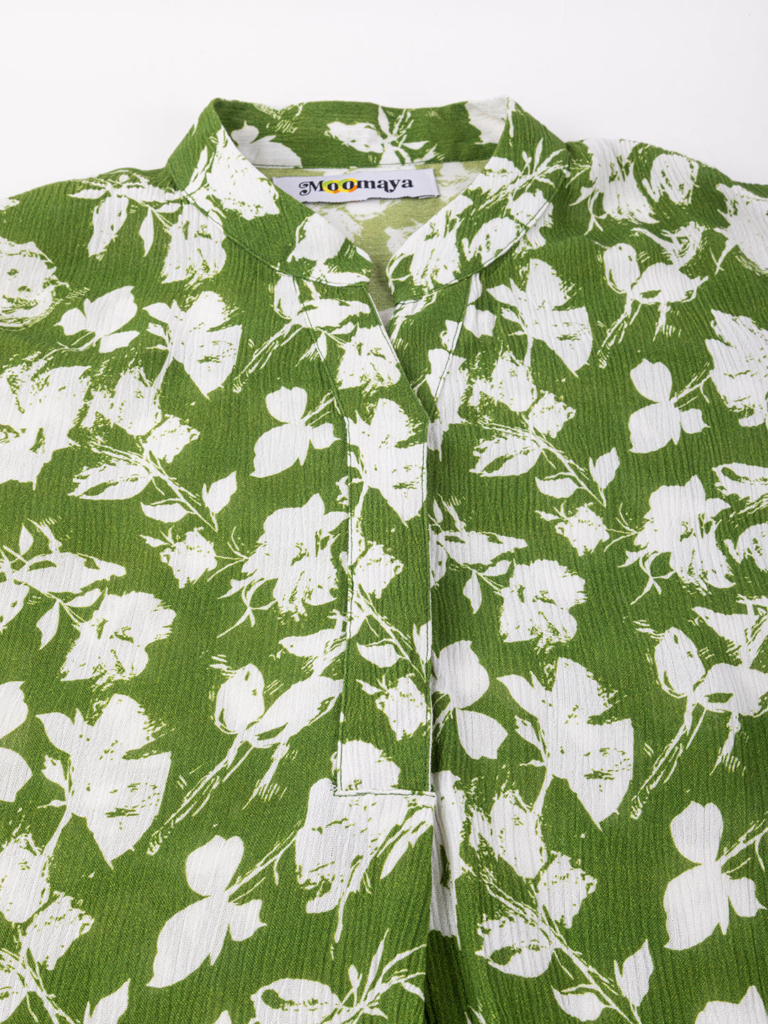 Mandarin Collar Rayon Top