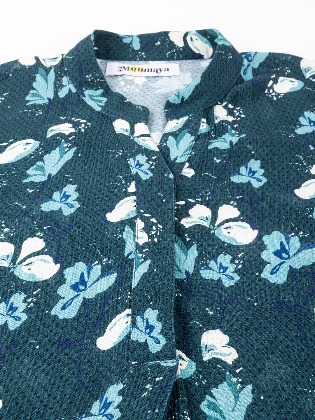 Mandarin Collar Rayon Top