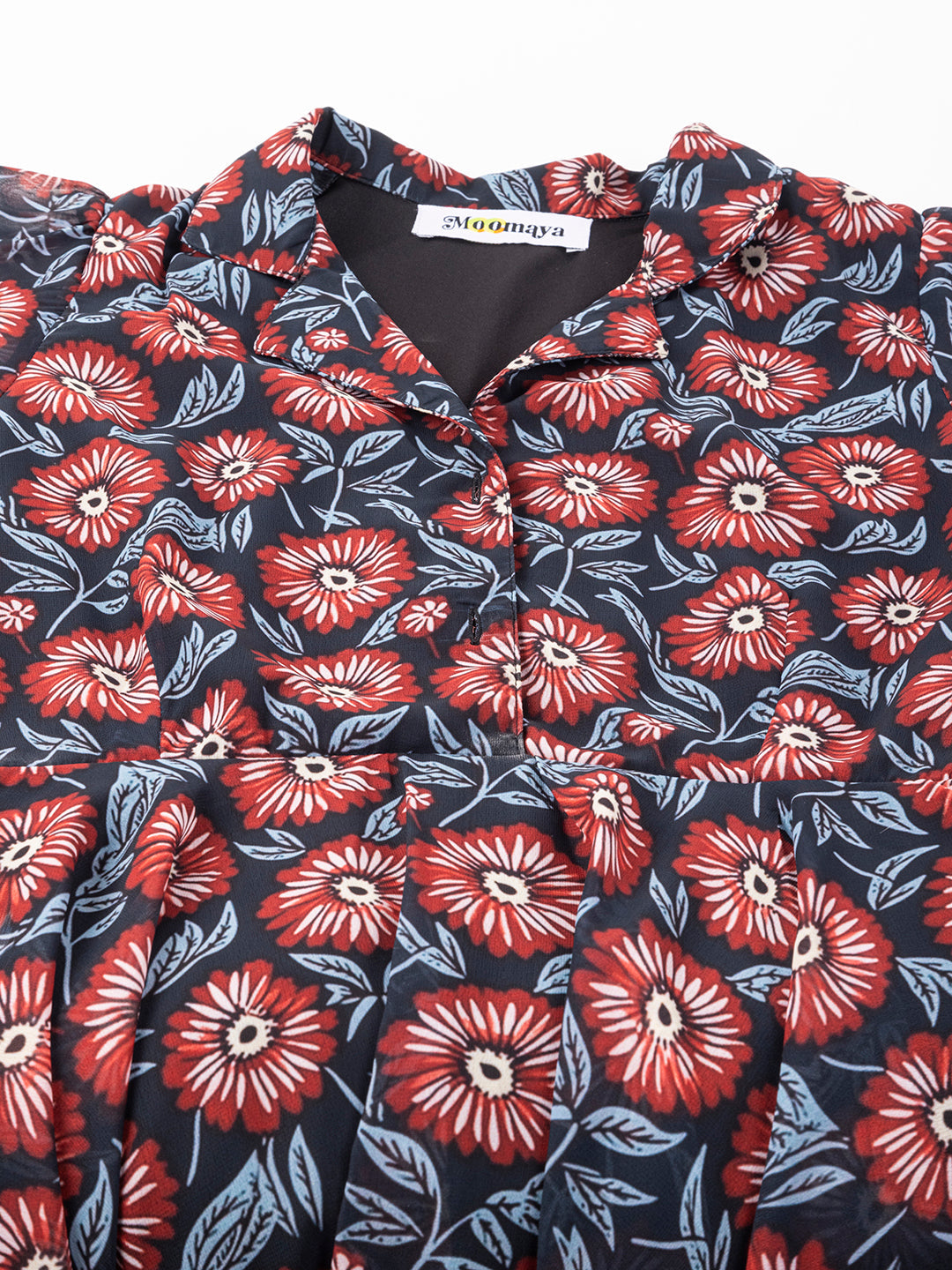 Flared Short Puff Sleeve