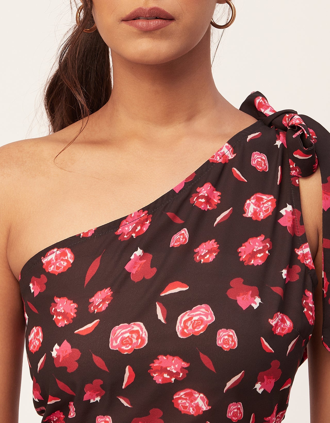 Tie-Up One Shoulder Crop