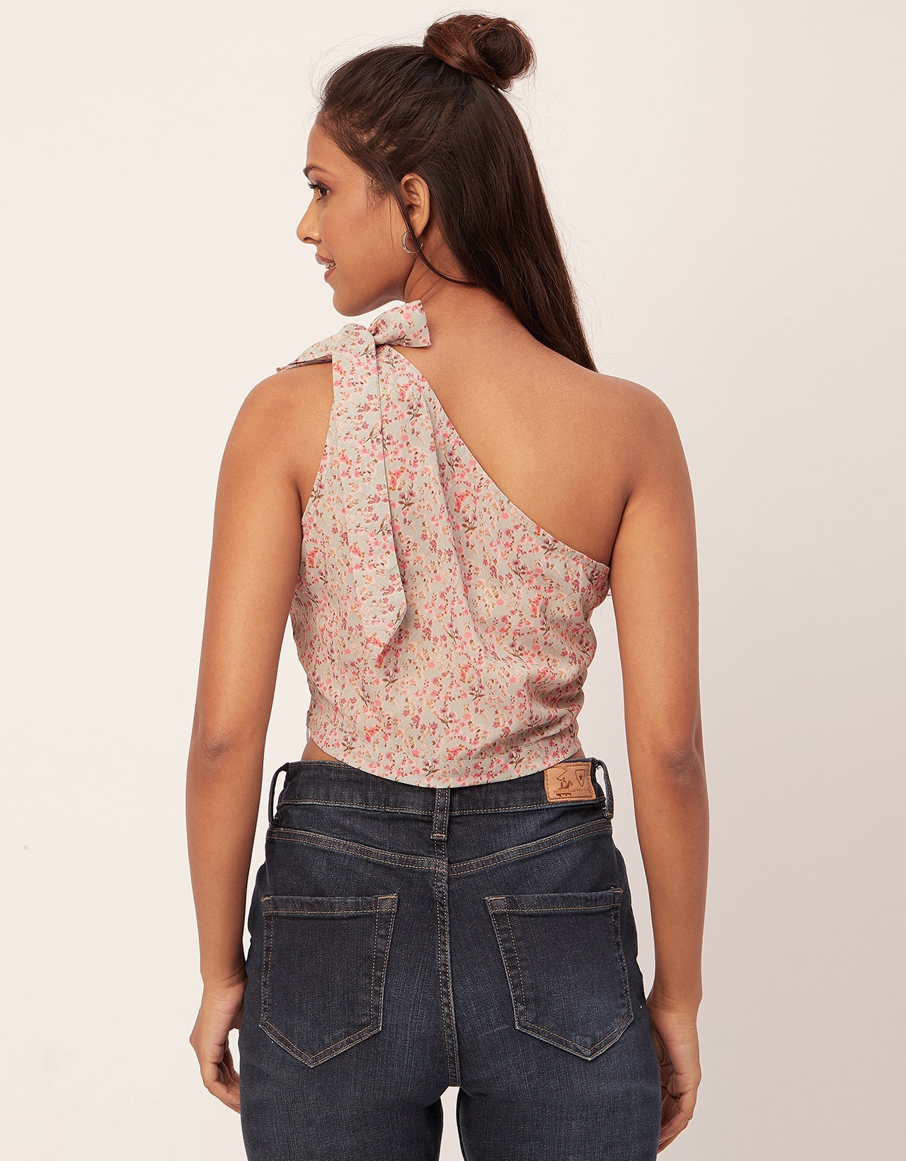Tie-Up One Shoulder Crop