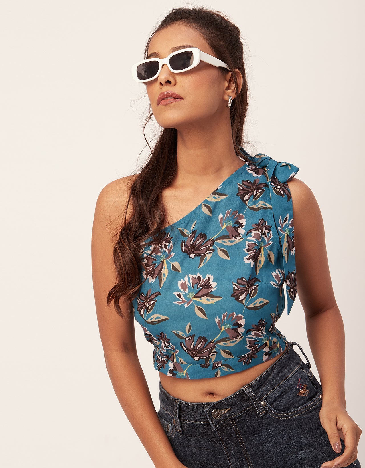 Tie-Up One Shoulder Crop