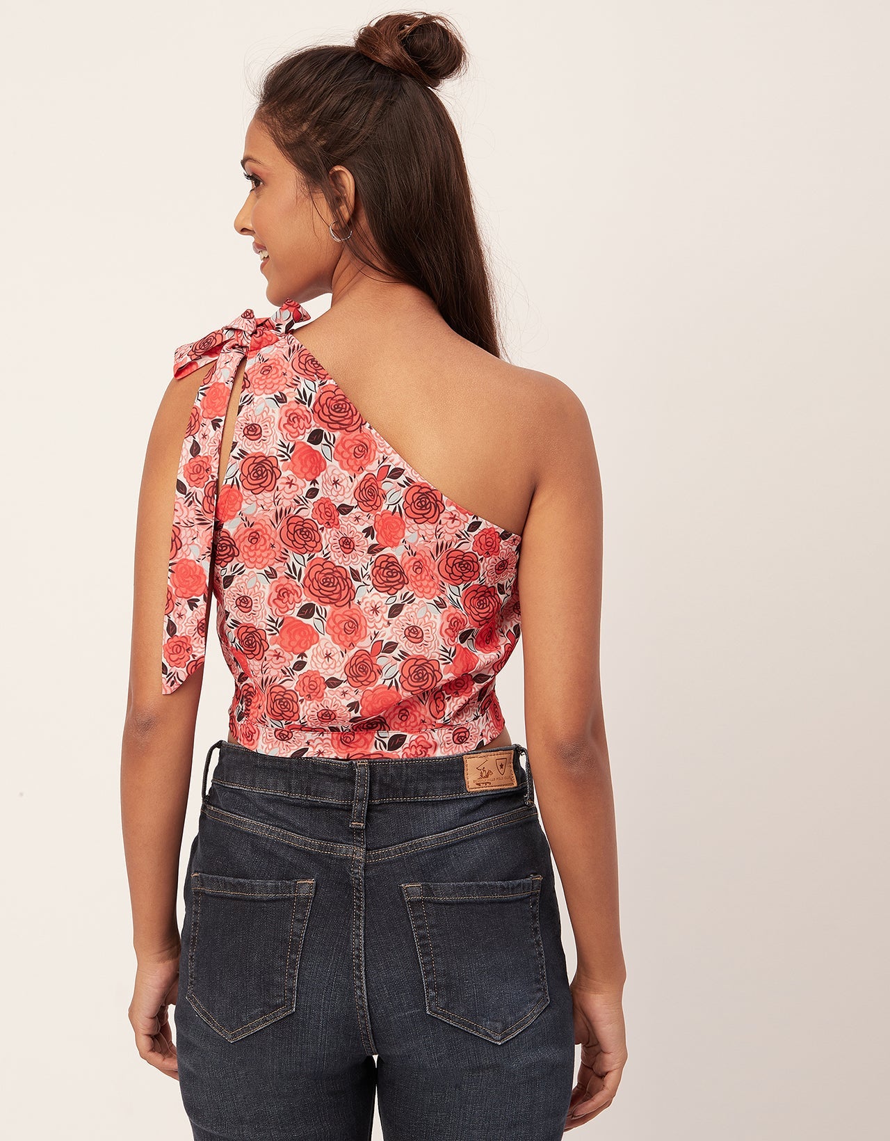 Tie-Up One Shoulder Crop