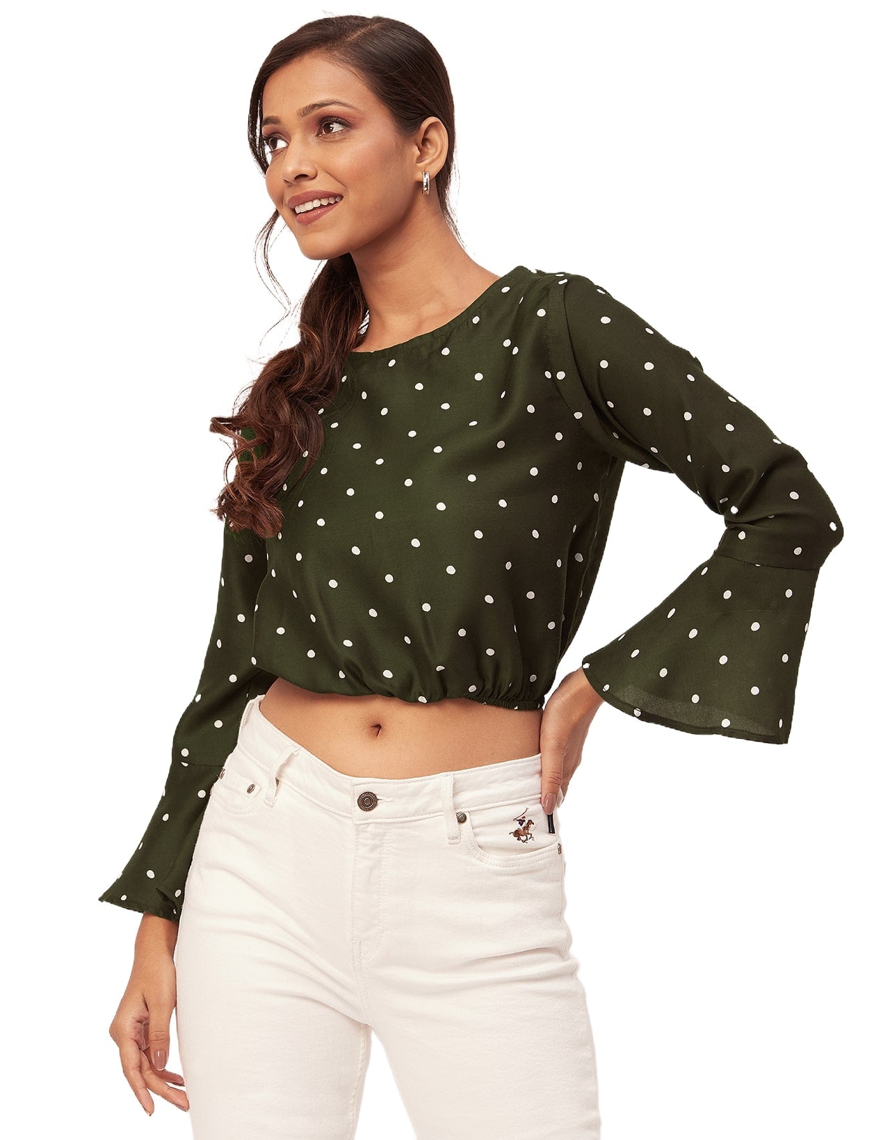 Printed Blouson Long Sleeve