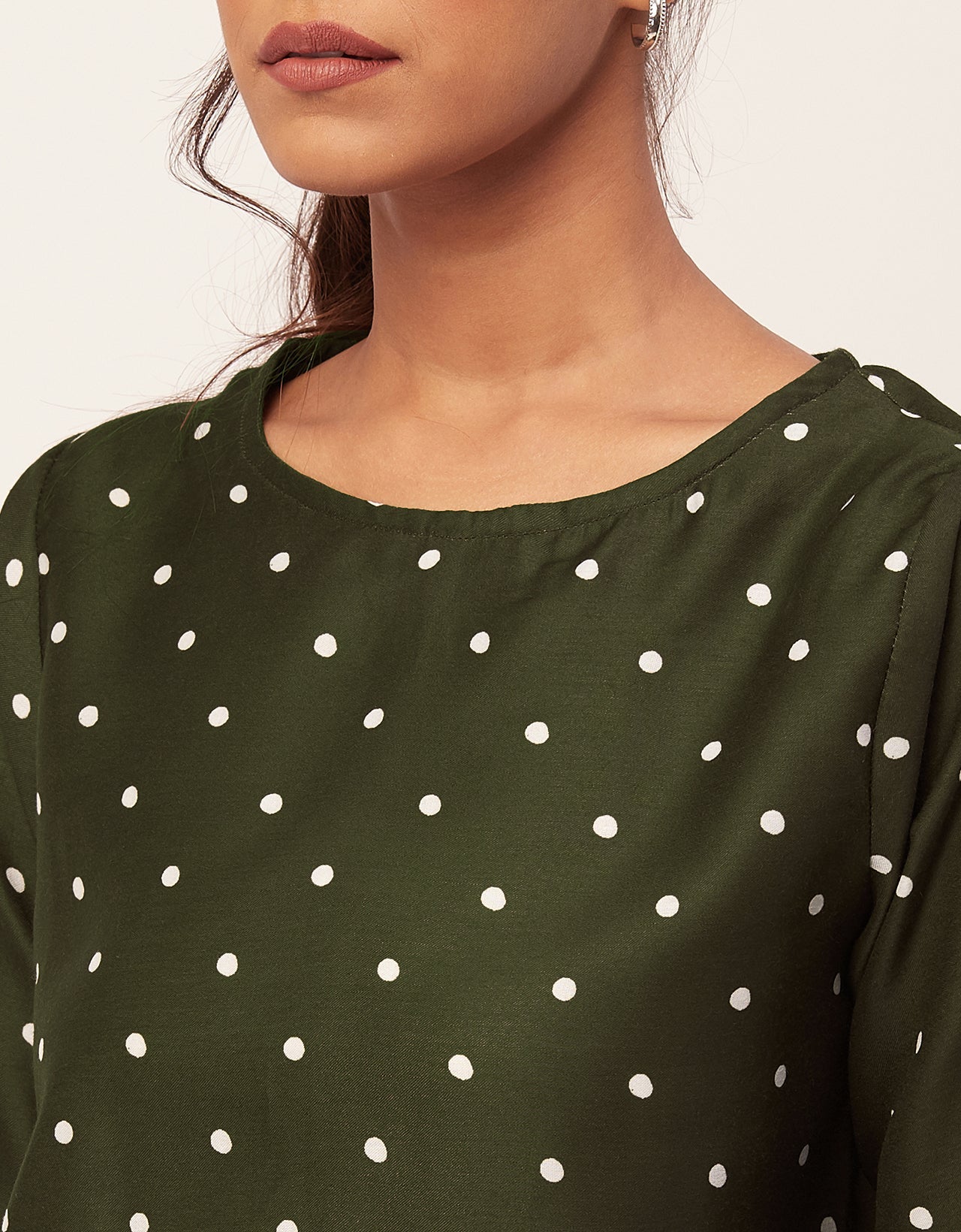Printed Blouson Long Sleeve
