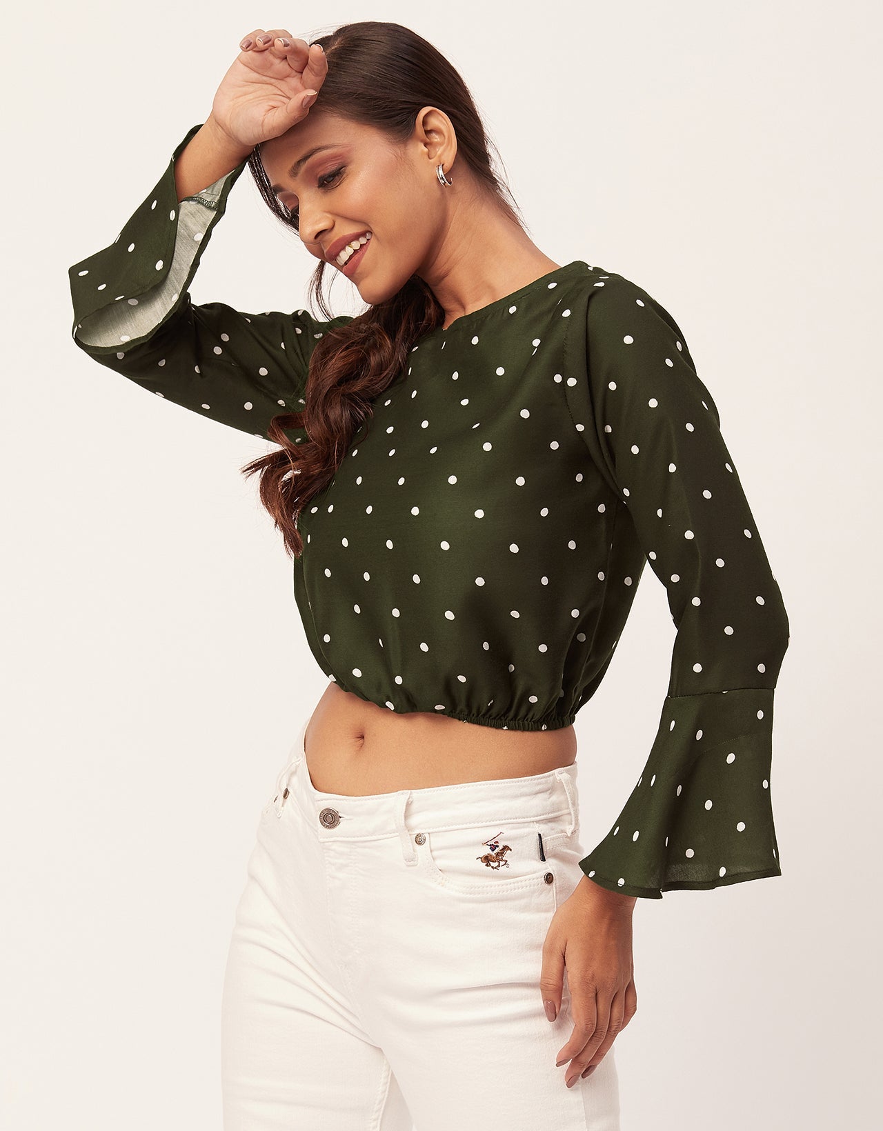 Printed Blouson Long Sleeve